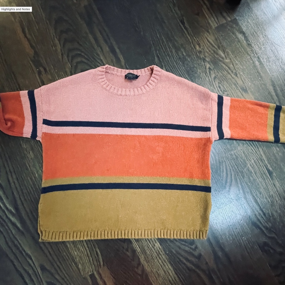 Pendleton Cotton/Wool Blend Color Block Sweater - image 4